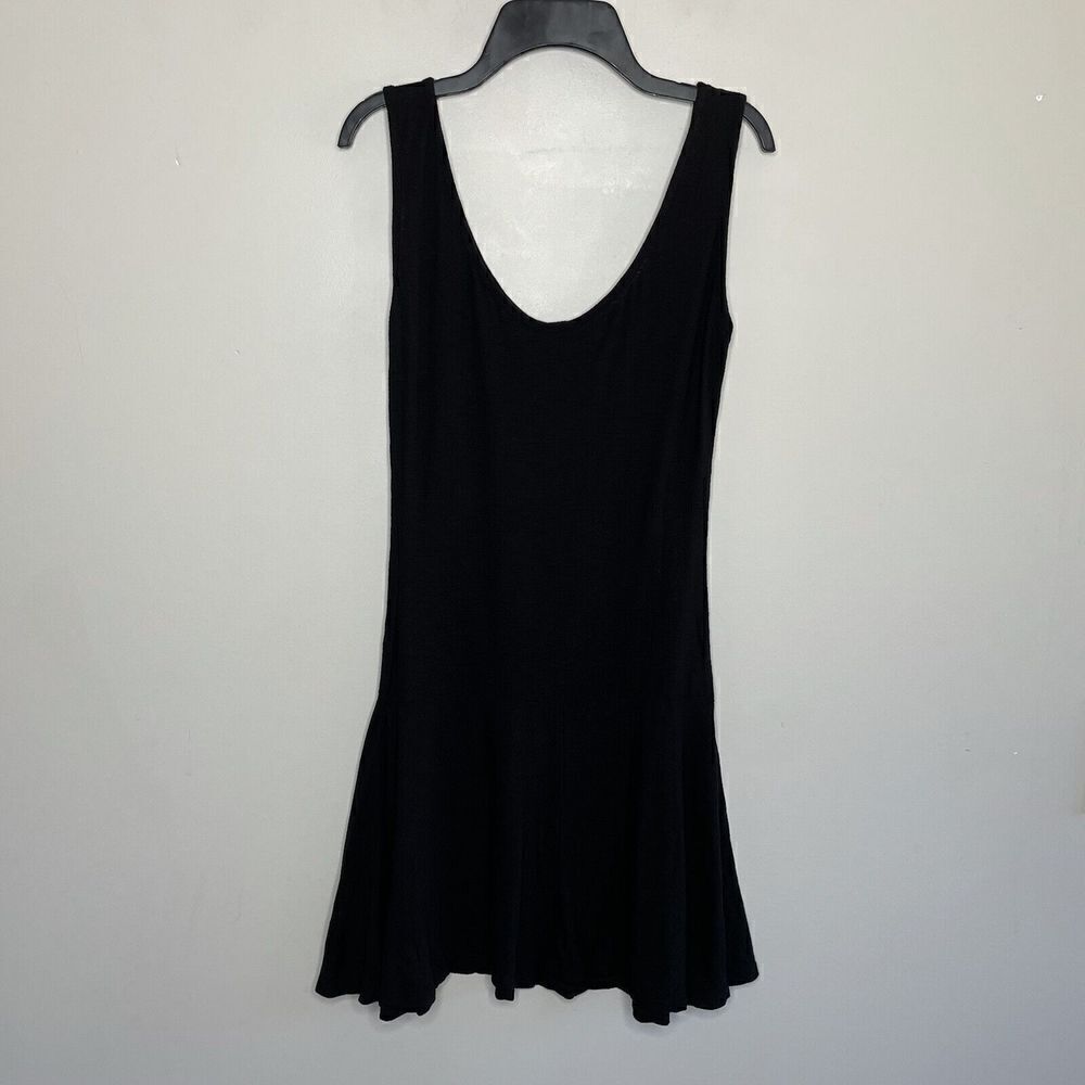 MICHELLE by Comune Womens Black Sleeveless Mini Dress NEW Cotton-Modal Sz XS